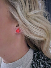 Cow Ear Tag Stud Earrings