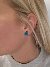 Cow Ear Tag Stud Earrings